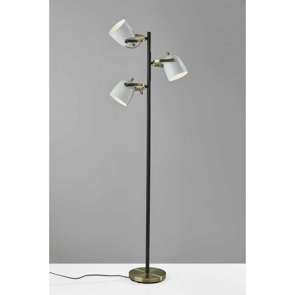 Haz White Metal Tree Lamp; 21 x 10 x 64.5 in. HA3094758